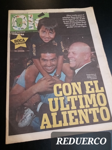 Diario Olé Boca Campeón Diciembre 2008 Riquelme E