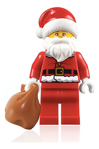 Minifigura Navideña De Adviento De Lego City, Papá Noel