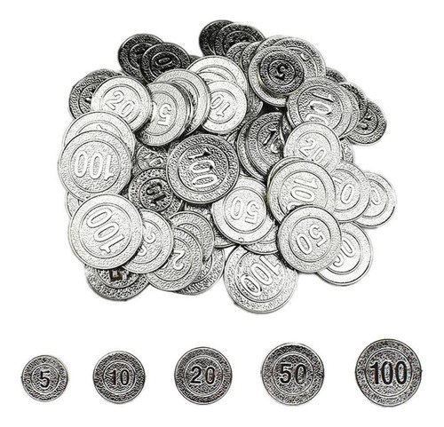 100 Unids Fichas De Poker 5 10 20 50100 Monedas Piratas De