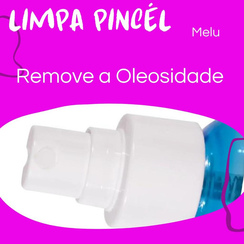 Limpador P/ Pincéis Melu By Ruby Rose Renova Completamente