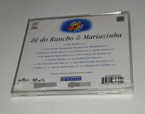 Cd _ Zé Do Racho É Mariazinha _ Luar Do Sertao Estandar