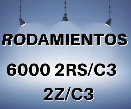 Rodamiento 6000 2rs/c3 2z/c3 Skf