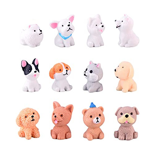 12 Pcs Miniaturas De Perros Lindos Figuras De Animales ...