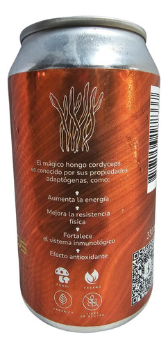 Elixir Fungi Melena De León Reishi Lata 355 Ml Pack 4 Ud
