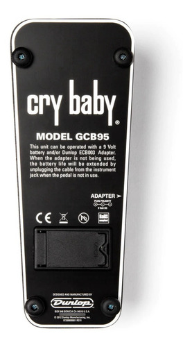 Pedal de efecto Cry Baby Standard Wah GCB95 negro