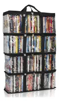 Comprar Made Easy Kit Bolsa De Almacenamiento Para Dvd, Organizador De Pvc Transparente, Asas De Triple Puntada, Divisores, Apilable, Ahorra Espacio, Se Adapta A 40 Fundas De Dvd, Contenedor Para Discos De