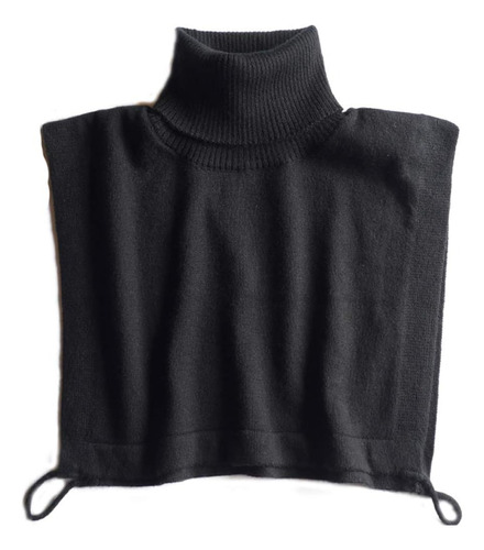 Cuello Alto Unisex De Punto De Lana De Invierno Negro Rojo G