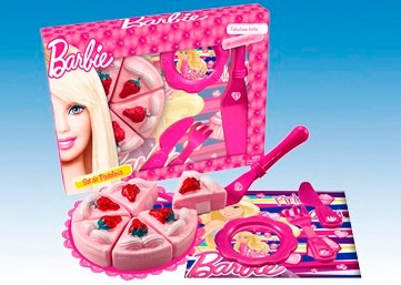 Set De Comiditas Barbie Pasteleria Con Licencia Miniplay