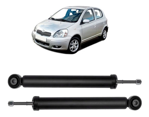 Amortiguadores Tra Para Toyota Yaris Vitz 1999-2005 Par