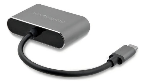 Adaptador USB-C a VGA/HDMI StarTech.com Negro 152.4 cm.