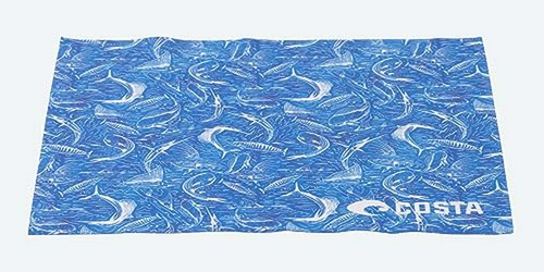 Paño De Limpieza De Microfibra Reciclada Costa 5x7, Azul Pez