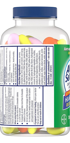 Alka-seltzer Extra Fuerte Antiácido 120 Tabletas Masticables