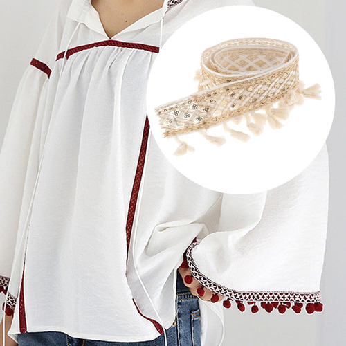 Bordado Floral Trim 36'' Diy Accesorios Encaje B
