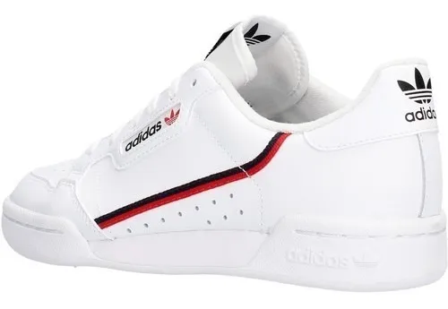 Tenis adidas Originals Continental 80 Jr Bco rojo F99787