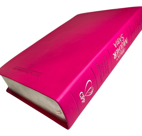 Bíblia De Estudo Da Mulher Sábia Full Color Com Harpa Capa Magnólia Pink Com Índice