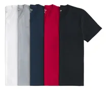 Comprar Paquete De 5 Playeras Originales Hollister Cuello V Con Logo