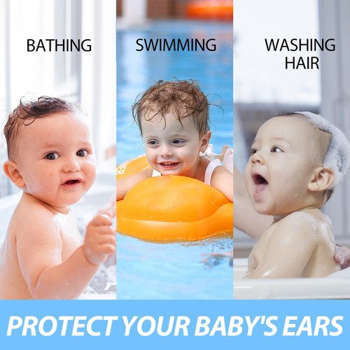 A Parche De Oreja Impermeable Para Bebés Para Bañarse Y