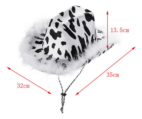 Cow Cowboy Hat Cowgirl Hat Women Cows Pattern Cowboy Hat