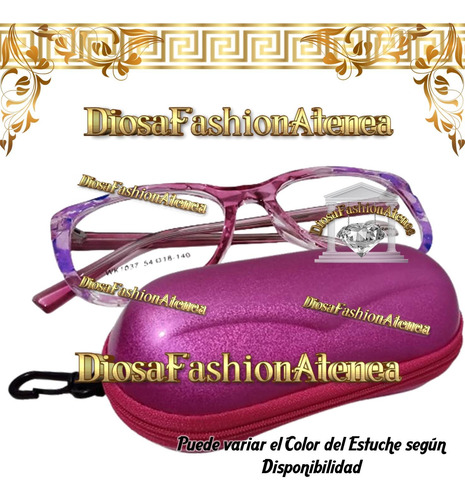 Armazón Anteojo Lentes Marco Cat Eye Mujer - Mod. Ibiza Mix Rosa/lila/azul
