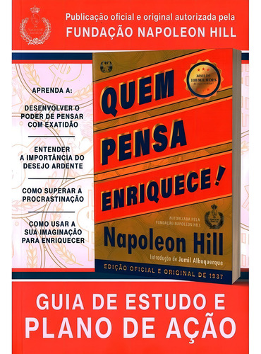 Livro Quem Pensa Enriquece De Napoleon Hill 1ª Edição 2022 Capa Mole Em Português Editora Citadel Grupo Editorial