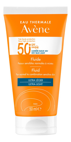 Avene Solar Fluido Spf 50+ X 50 Ml