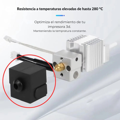Funda Protector De Silicona Del Hotend Ender 3 V3 Se Calidad