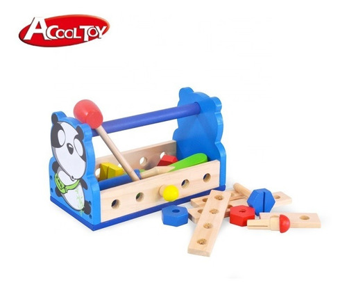 Imagen 7 de 10 de Set Carpintero De Madera Caja Herramientas Classic Educando