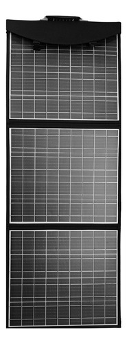 Painel Solar 75w Conexão Usb Dc Dobrável Carregamento Rápido Cor Preto