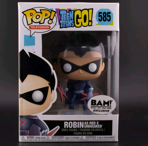 Funko Pop Robin As Red X Bam 585 Dc Comics Teen Titans (Usado)