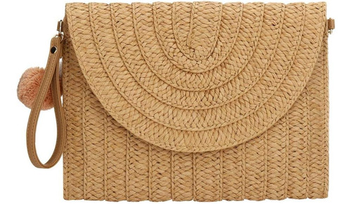 Bolso De Mano De Paja Para Mujer, Bolso De Noche De Verano, 