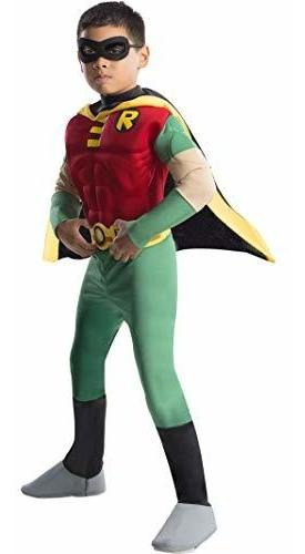 Rubies Dc Comics Teen Titans Deluxe Muscle Chest Robin Disfr