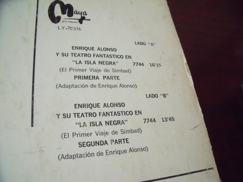 Lp Enrique Alonso Cachirulo La Isla Negra (Usado)