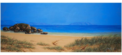 Cuadro Decorativo Playa 50x120 Cm