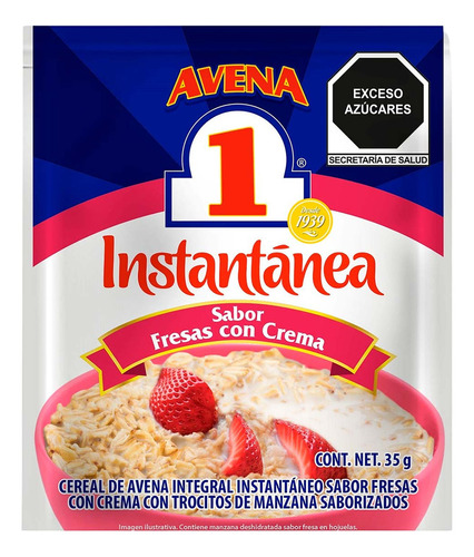 Avena N 1 Instantanea Fresas Con Crema 35g