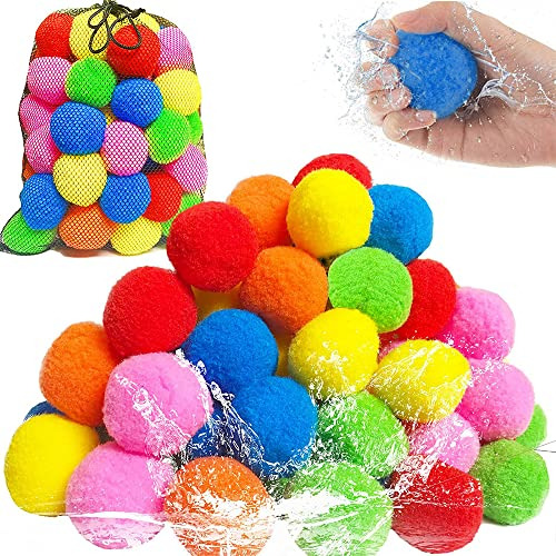 Reusable Balloons For Kids, 60pcs Reusable Balls, Balls...