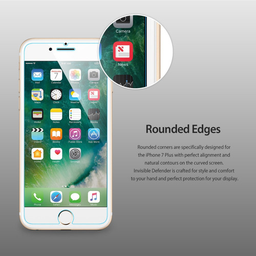 Imagen 4 de 8 de Film Para iPhone SE 3ª 2ª 7 8 Ringke Invis Defender Full X3