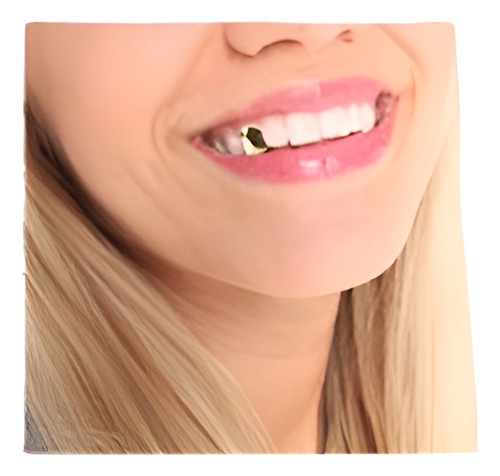 Grillz 14k Oro Plateado Solo Diente Parrilla Tapa Dientes Ca