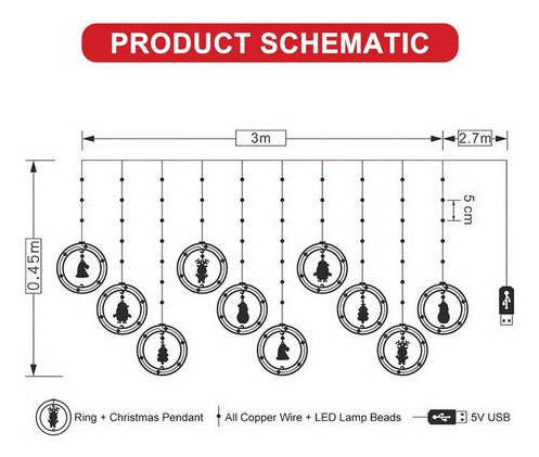 Nuevo Luces De Navidad Led Santa Claus Decoración Luces De