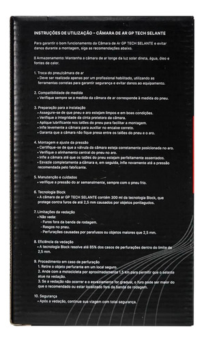 Camara De Ar Aro 18 Com Block Selante / Gptech