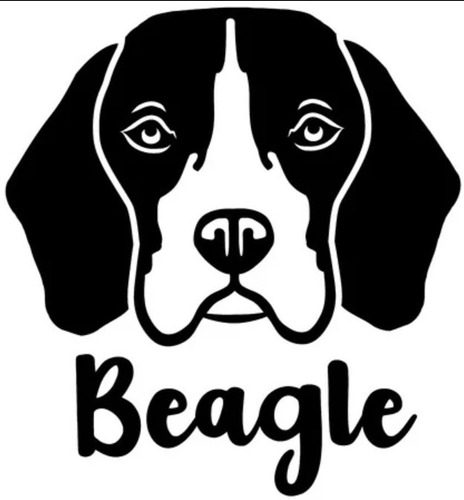 Beagle Perrito Sticker Autoadhesivo Vinilo Auto