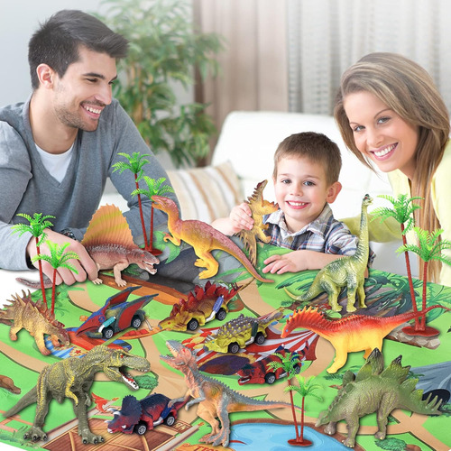 Wesprex Dinosaur Toy Set Para Niños Con 12 Pcs Figuras De Di