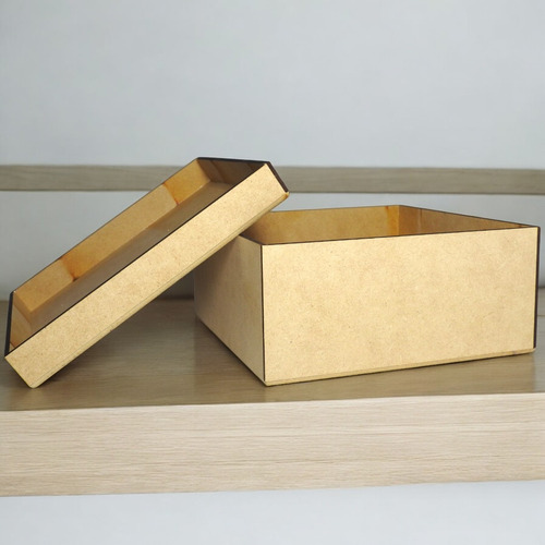 10 Cajas De Mdf 3 Mm 28x20x10 Cm