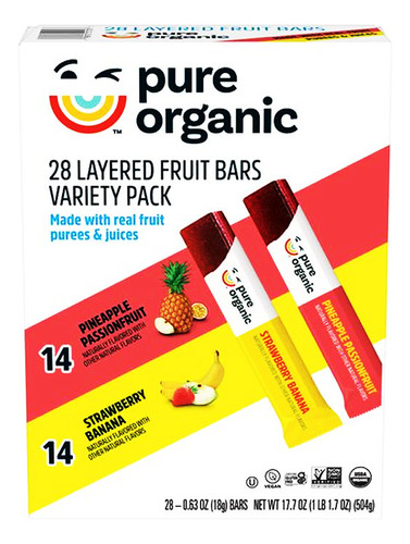 Pure Organic Barras De Fruta 504g - Unidad a $3461