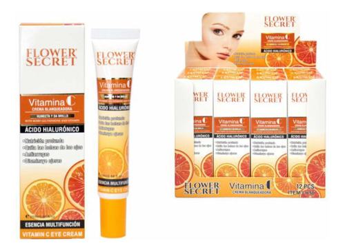 Crema Contorno De Ojos Ojeras Vitamina C Flower Secret