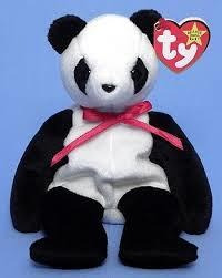 Ty Beanie Baby Peluche Oso Panda Fortune 21cm Serie 1998 