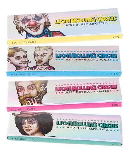 Imagen 2 de 6 de Papel Para Armar Lion Rolling Circus Silver 78mm