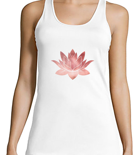 Musculosa Mujer Flor De Loto Rosa Colores M2