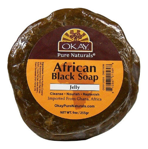 Okay Jabón Negro Africano De Ghana Con Manteca De Karité, 6