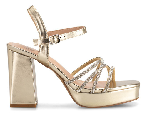 Sandalias Zapatillas De Tacón Alto Moda Elegante Mujer Weide