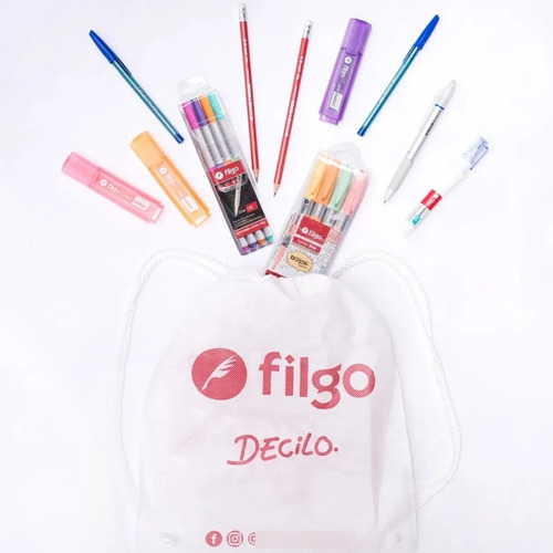 Kit Combo Filgo Study Con Bolsa Friselina